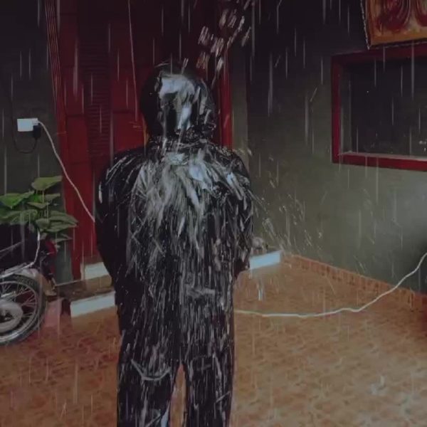 Waterproof Rain Coat With Trouser And Cap For Men And Women