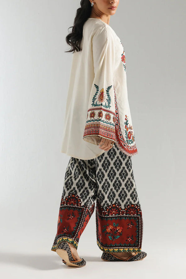 Stunning Co-Ord Set For Girls White/Red combo
