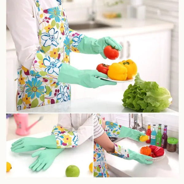 Extra Long Washing / Cleaning Waterproof Rubber Gloves