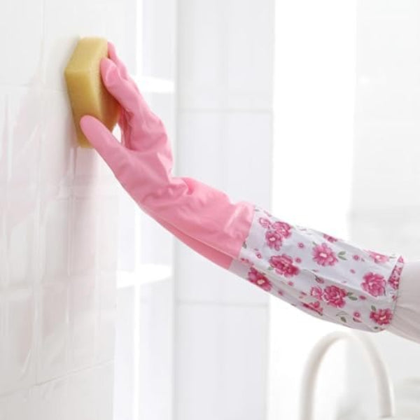 Extra Long Washing / Cleaning Waterproof Rubber Gloves