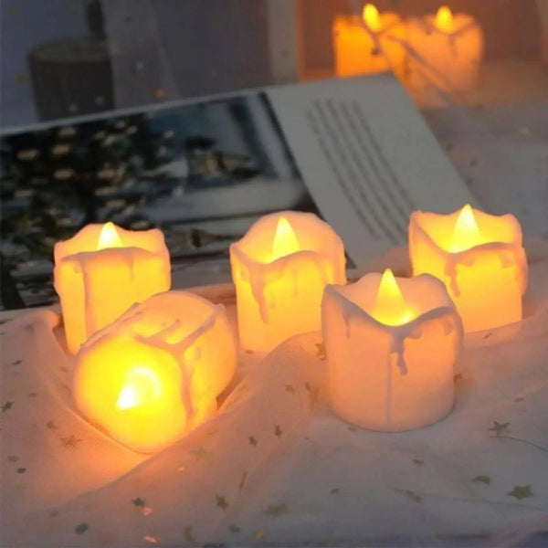 LED Candle Tea Light flameless Candles Battery-Operating. Pack of 10 pcs