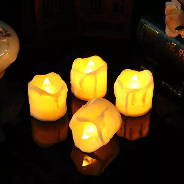 LED Candle Tea Light flameless Candles Battery-Operating. Pack of 10 pcs