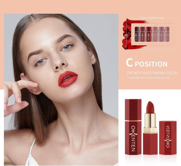 6 Pcs High Pigmented Lipstick Pack – Creamy Formula