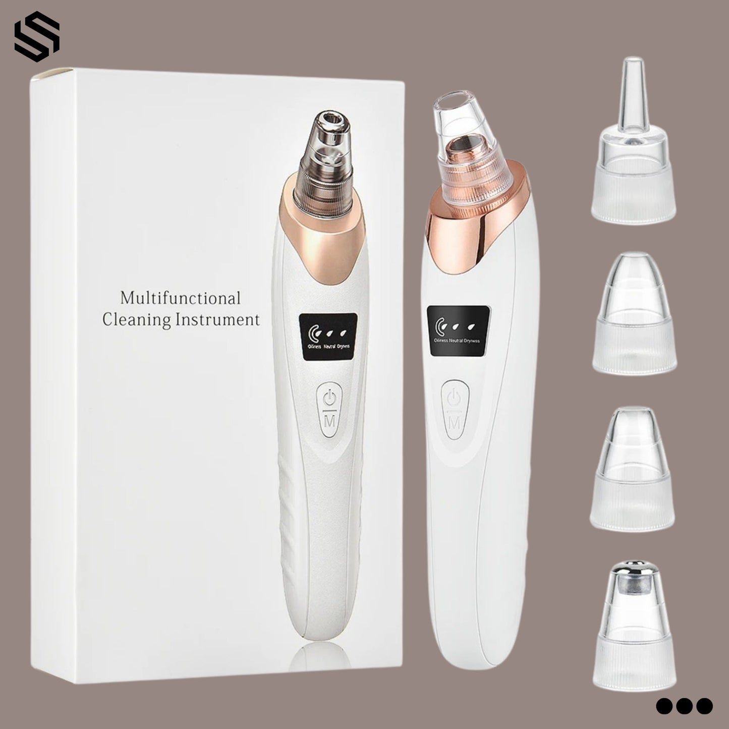 Derma Suction – Blackhead Remover with Vacuum Action -Pore Cleaning Device