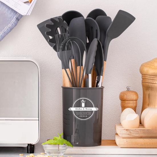12 Pcs Silicone Cooking Utensils Kitchen Utensil Set