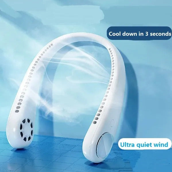 Portable Neck Fan, Hands Free Bladeless Fan: 360°