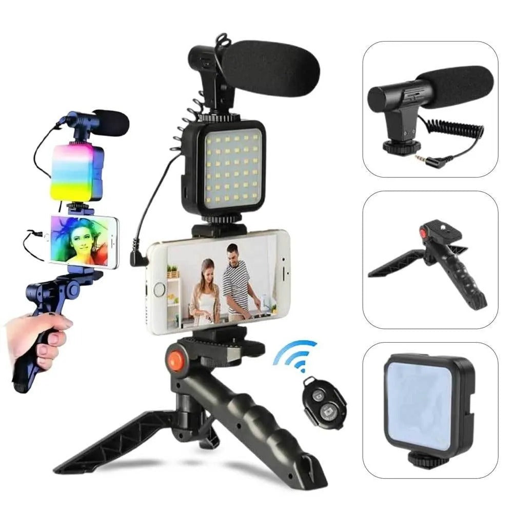 Vloging Video Making AY49 for Smartphone and Camera Vlogging Video Making Kit