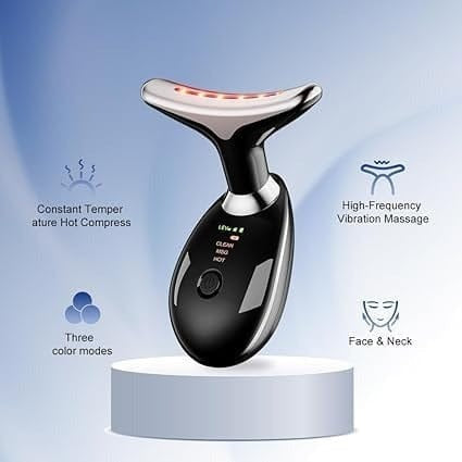 3 in 1 LED Face & Neck Massager – Anti-Wrinkle Skin Tightening Tool