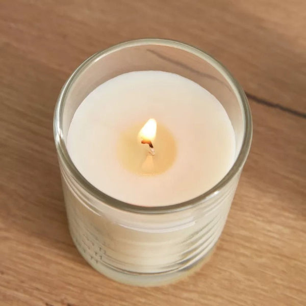 Set of 2 Scented Aromatherapy Candles with Glass for Home and Office Decoration