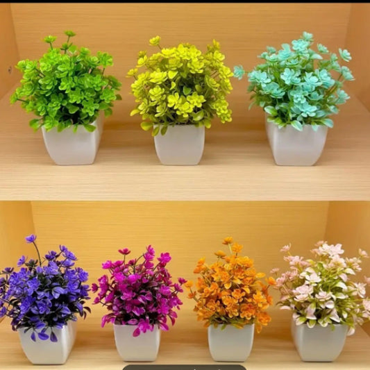 Pack of 8 Mini Plant Artificial Decoration Piece