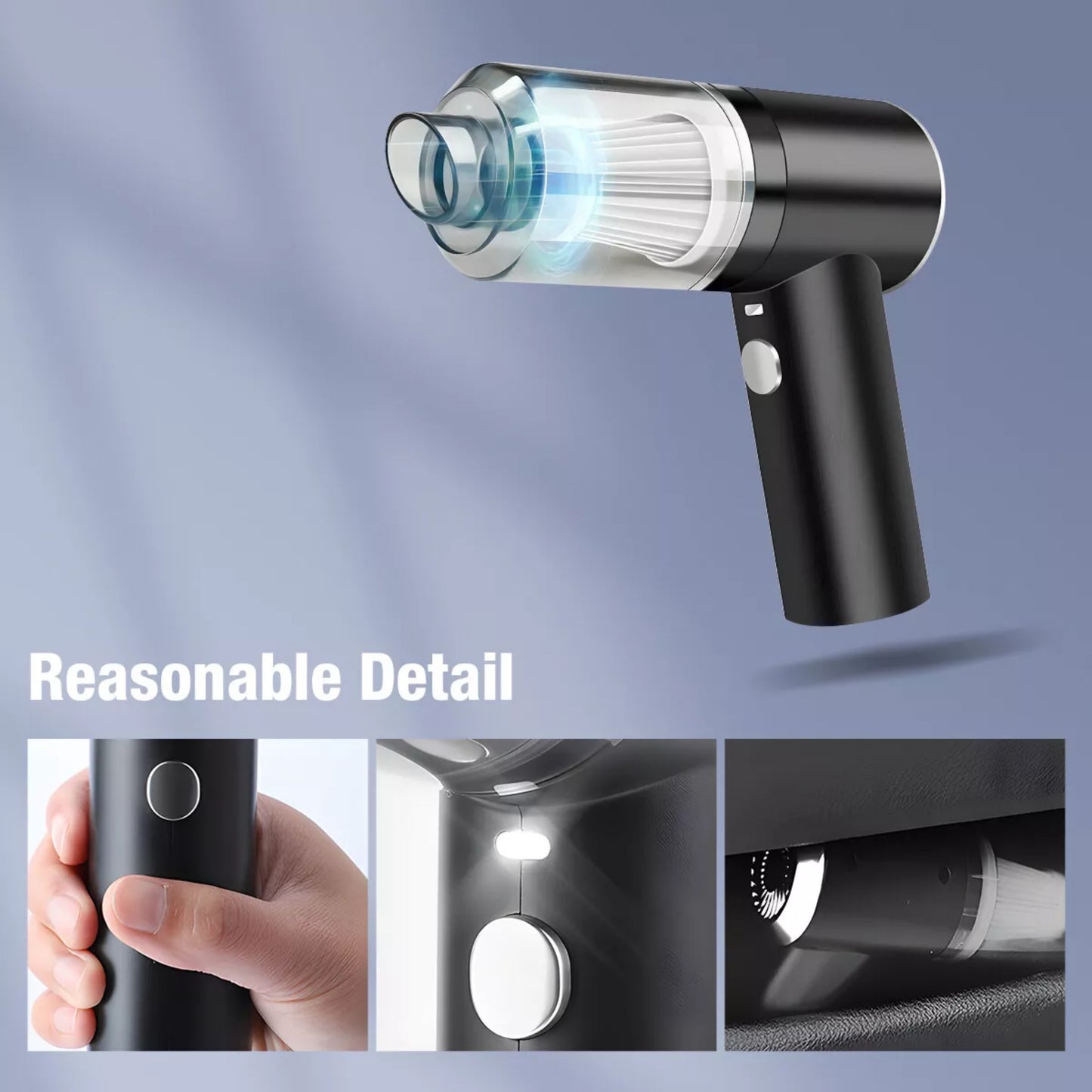 3 in 1 Portable Vacuum Cleaner Duster Blower Air Pump Wireless