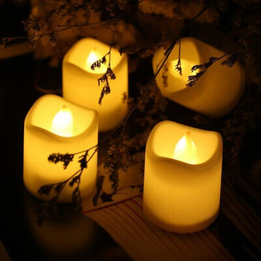 LED Candle Tea Light flameless Candles Battery-Operating. Pack of 10 pcs