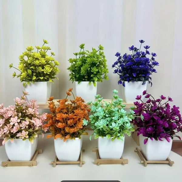 Pack of 8 Mini Plant Artificial Decoration Piece