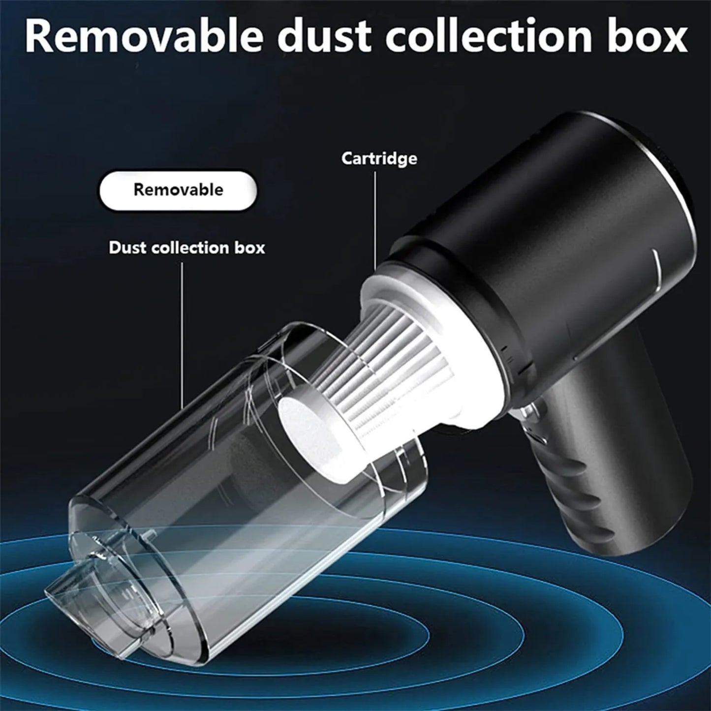 3 in 1 Portable Vacuum Cleaner Duster Blower Air Pump Wireless