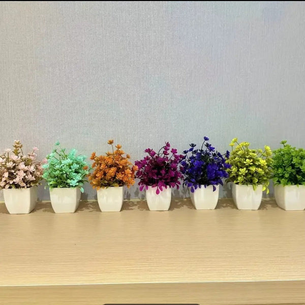 Pack of 8 Mini Plant Artificial Decoration Piece