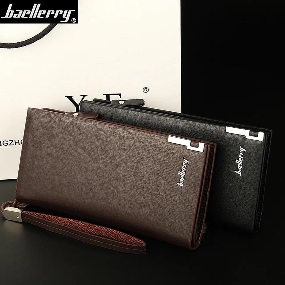 Men’s Long Slim luxurious & fine quality  Wallet Micro fiber Leather