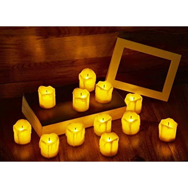 LED Candle Tea Light flameless Candles Battery-Operating. Pack of 10 pcs