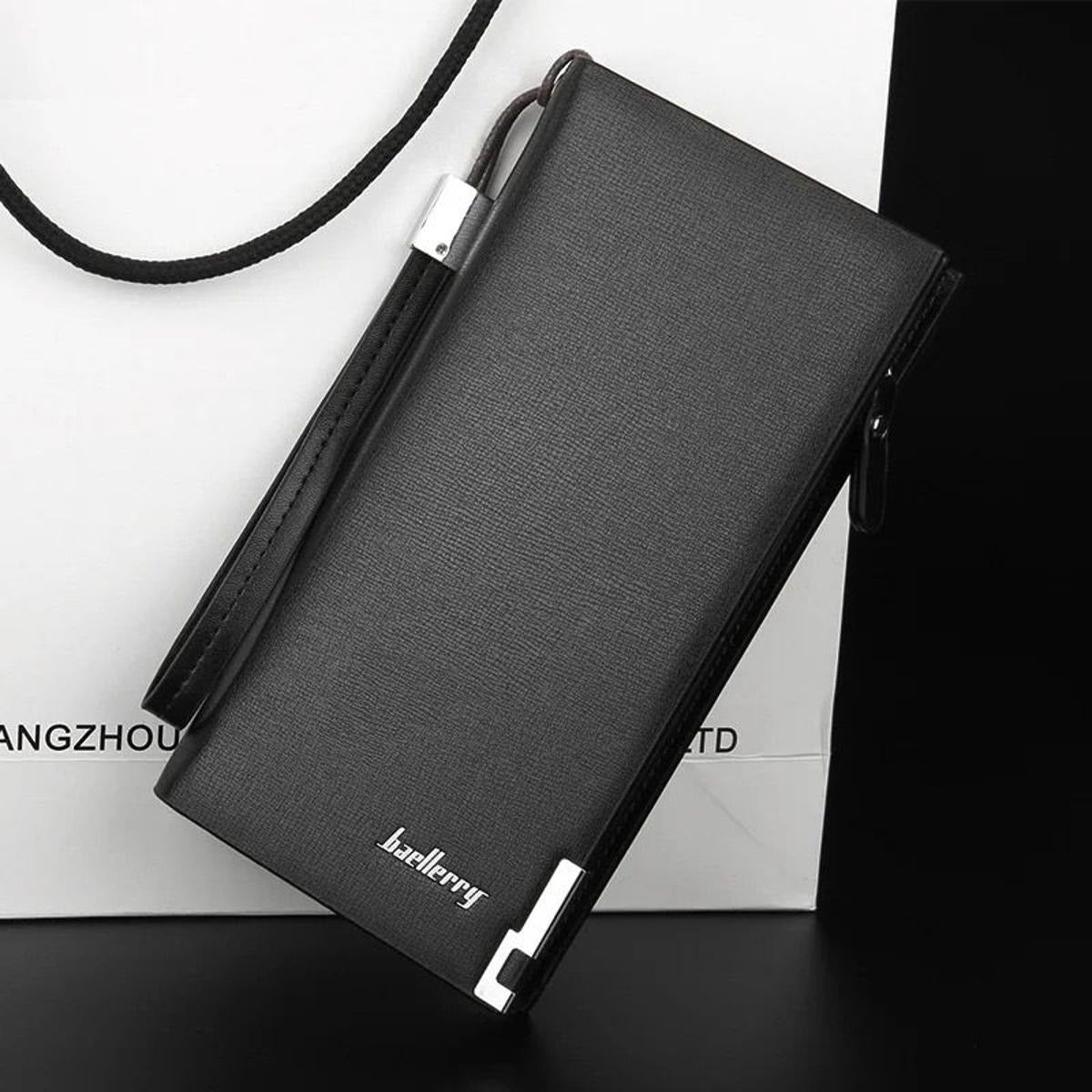 Men’s Long Slim luxurious & fine quality  Wallet Micro fiber Leather