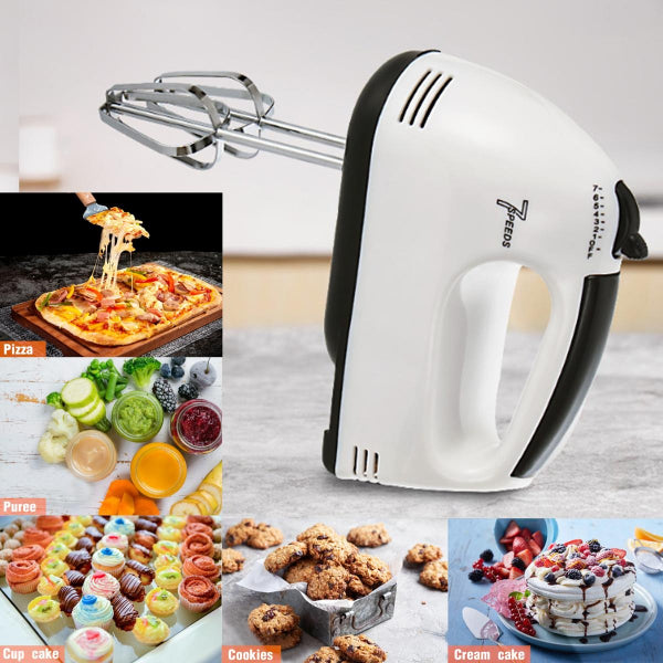 Electric Hand Mixer with 7-Speed Levels