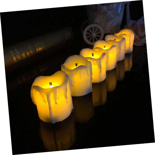 LED Candle Tea Light flameless Candles Battery-Operating. Pack of 10 pcs