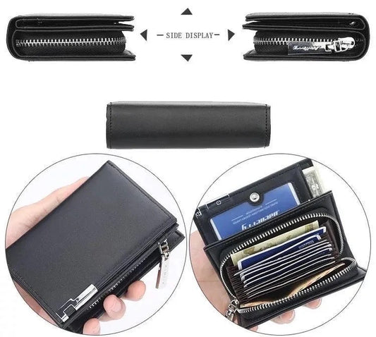 Men’s Long Slim luxurious & fine quality  Wallet Micro fiber Leather