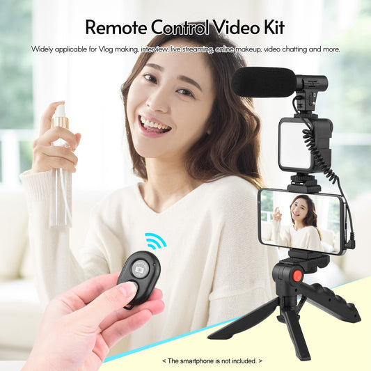 Vloging Video Making AY49 for Smartphone and Camera Vlogging Video Making Kit