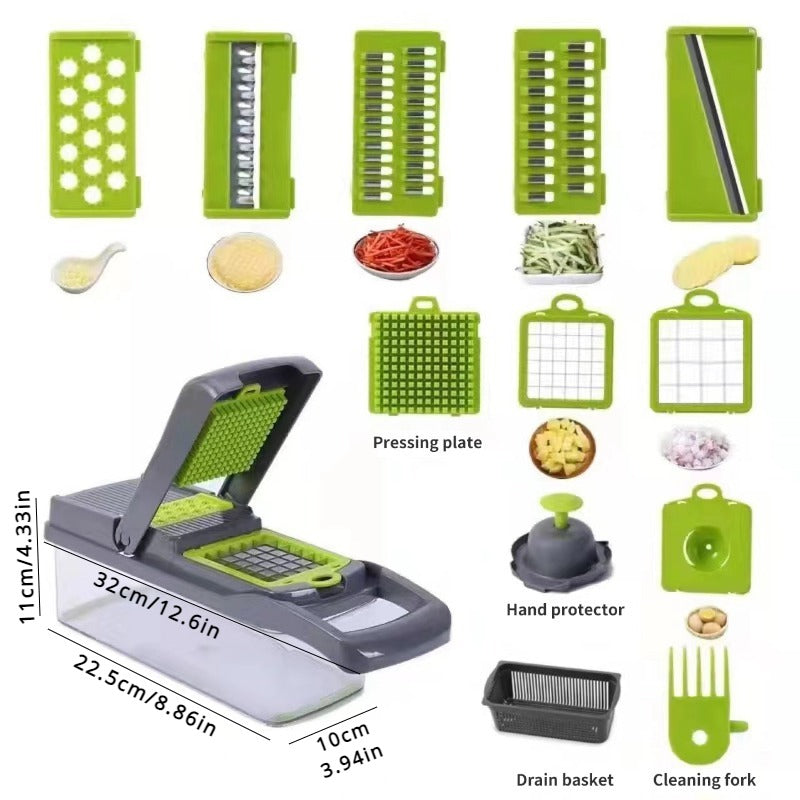 Multifunctional Vegetable Chopper Slicer Shredder