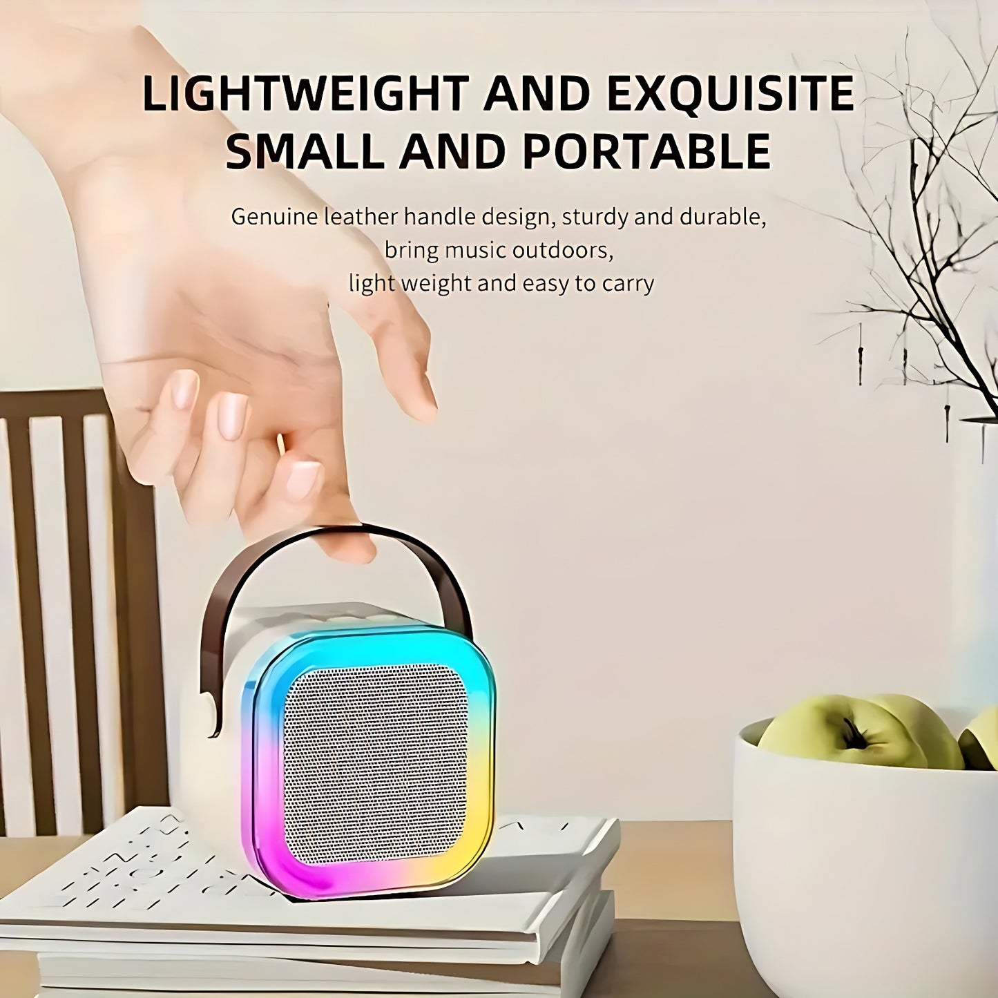 Sixonic K12 Portable RGB Wireless Bluetooth Wireless Microphone & Speaker