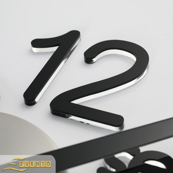 EVENTO Wall Clock 3D 24 inches Wooden DIY Design Decoration for home, office, gift