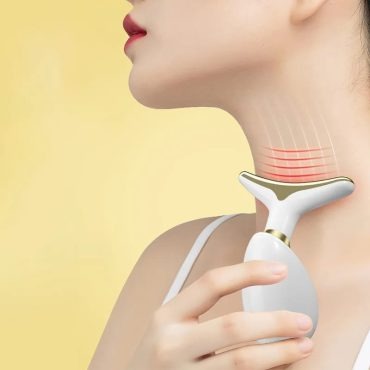 3 in 1 LED Face & Neck Massager – Anti-Wrinkle Skin Tightening Tool