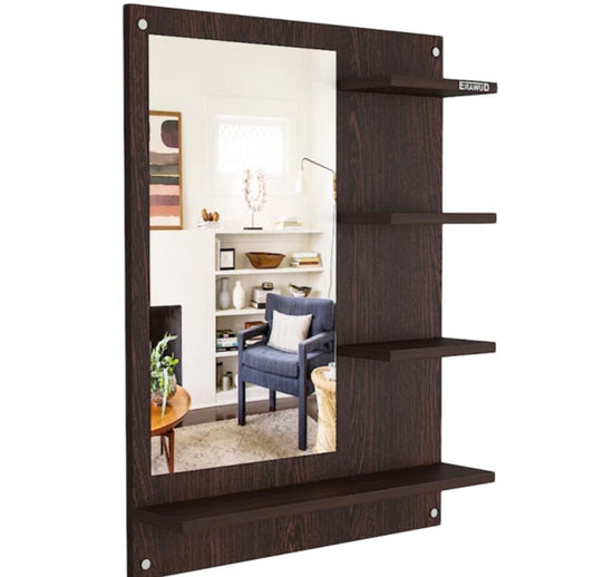 Wall Mount Dressing Mirror with Shelf