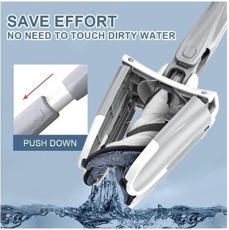 Eco-Friendly X-Type Design Self Wash And Dry Squeeze Flat Mop
