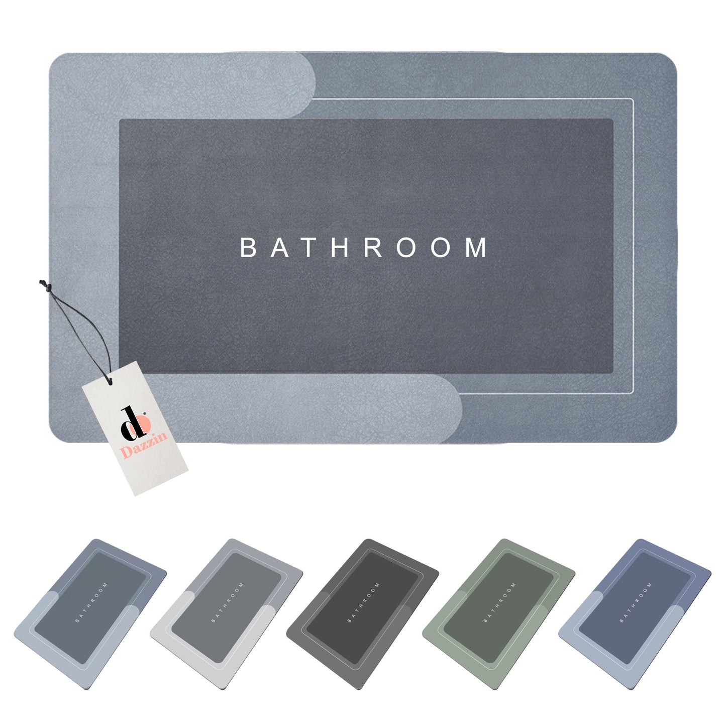 Dazzin - Bathroom Mat - Super Water Absorbent - Quick Drying Water Soak