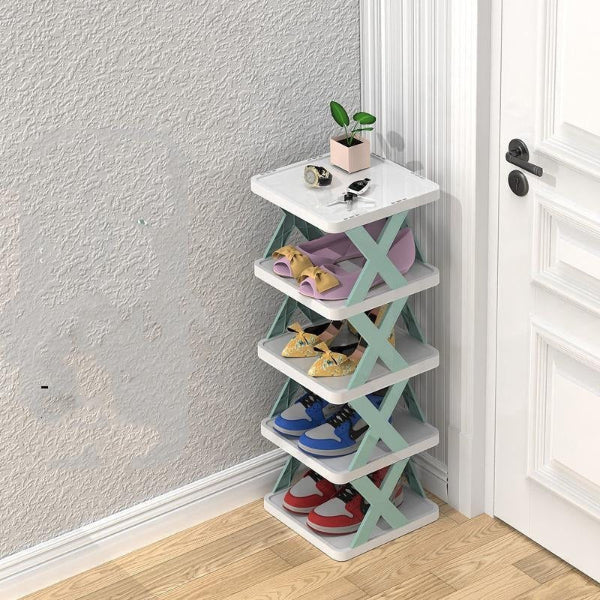 5-Layer Multi-Functional X Rack – Space-Saving Organizer Shelf for Home