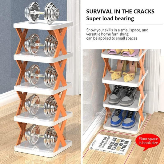 5-Layer Multi-Functional X Rack – Space-Saving Organizer Shelf for Home