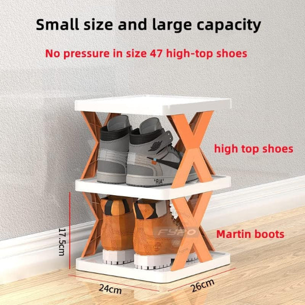 5-Layer Multi-Functional X Rack – Space-Saving Organizer Shelf for Home