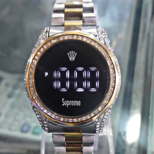 Women Watch Fashion Ladies Watches Full Diamond Touch Screen Led Digital