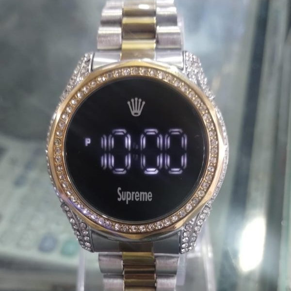 Women Watch Fashion Ladies Watches Full Diamond Touch Screen Led Digital